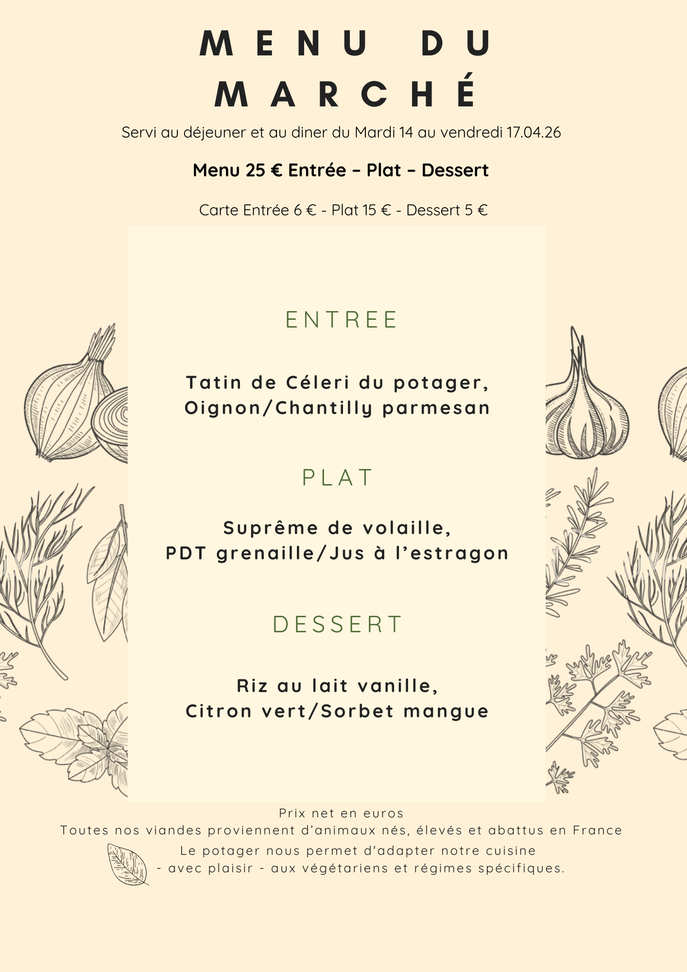 Menu du Marché (10)