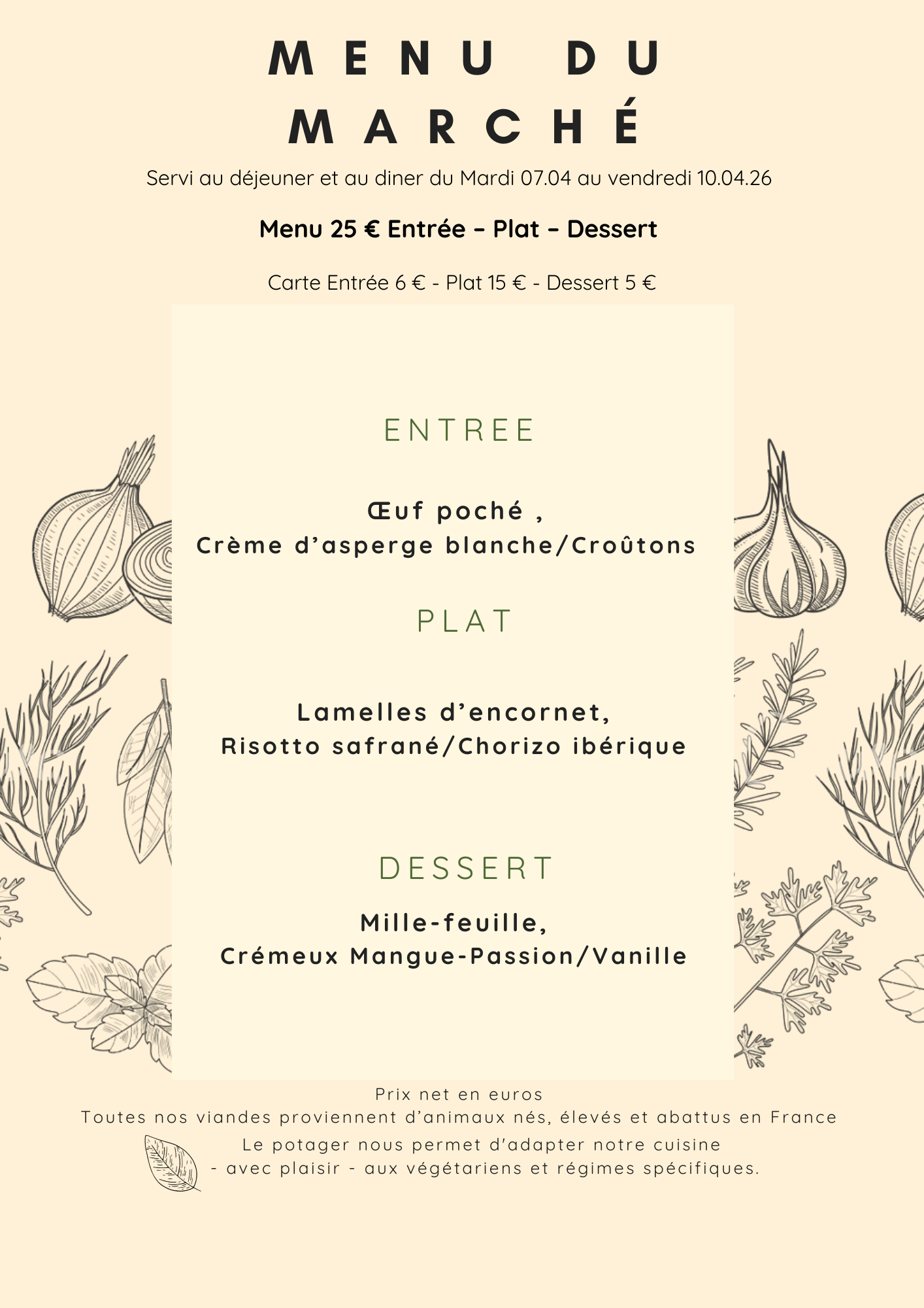 Menu du Marché (8)