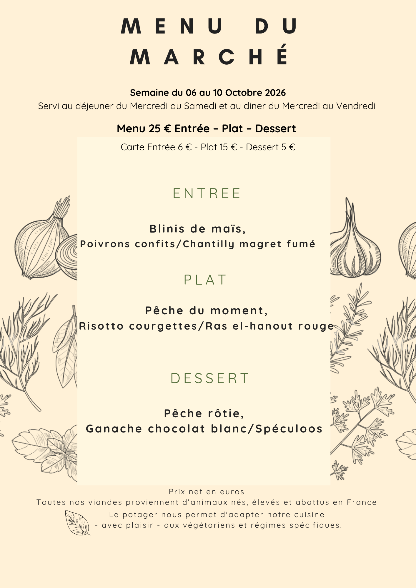 Menu du Marché 06 10