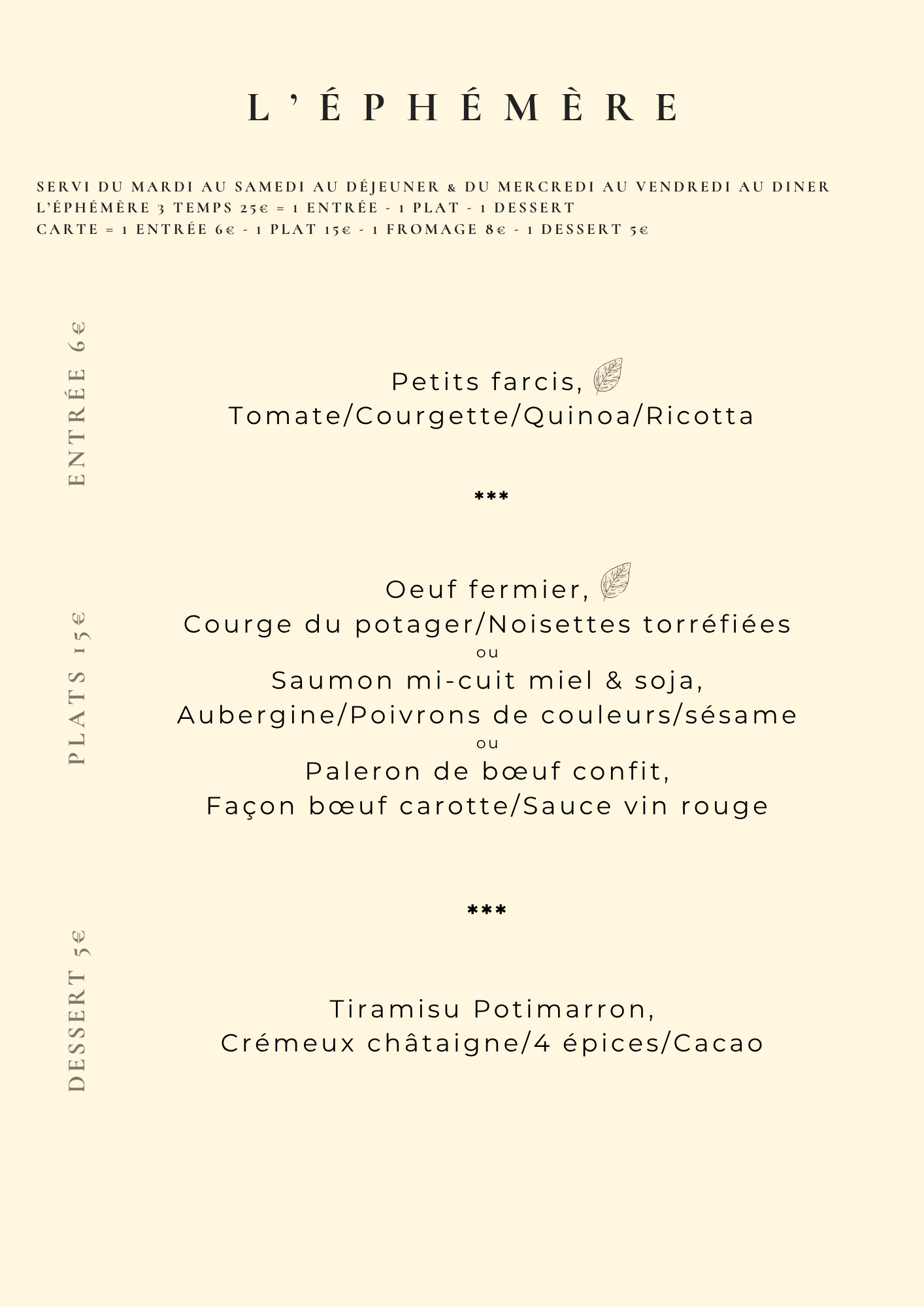 L'EPHEMERE